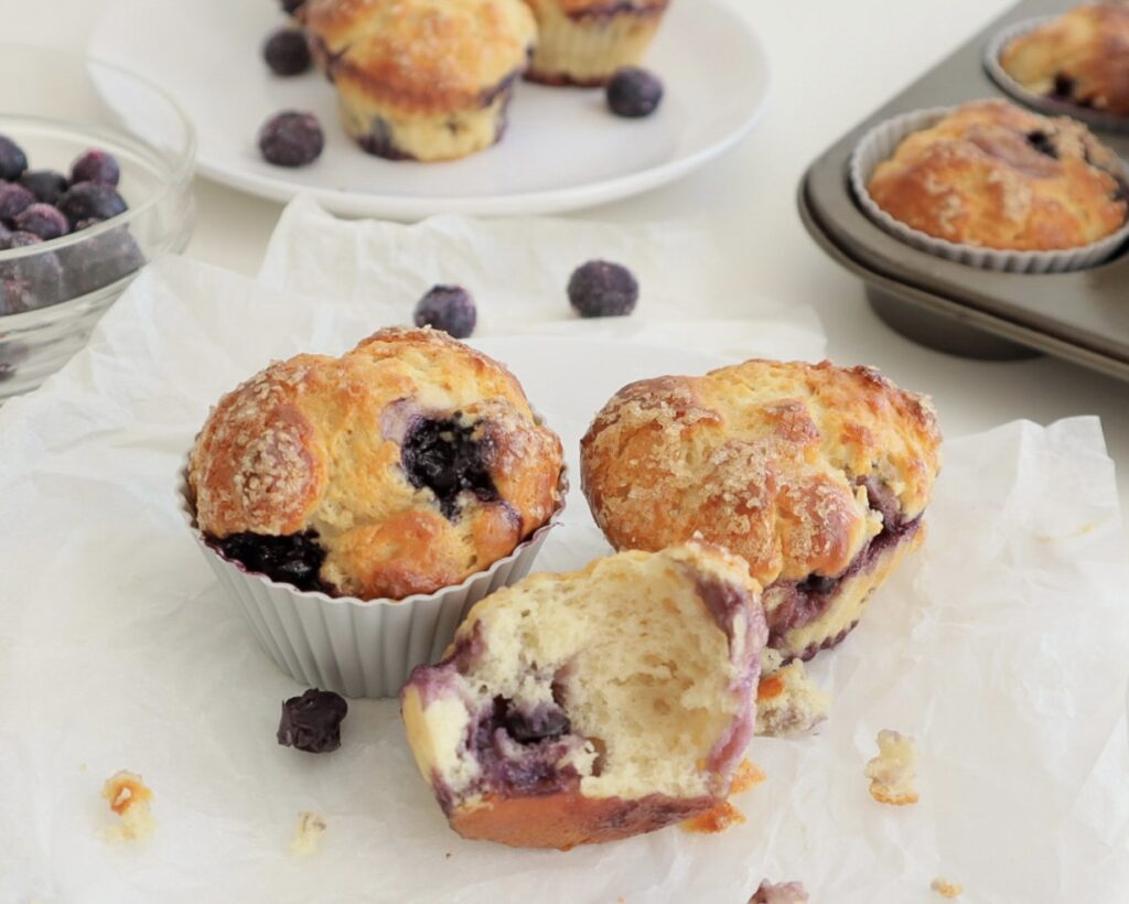 Low Calorie Blueberry Muffins