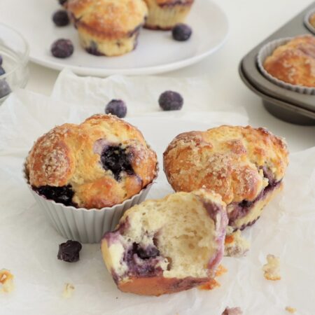 Low Calorie Blueberry Muffins