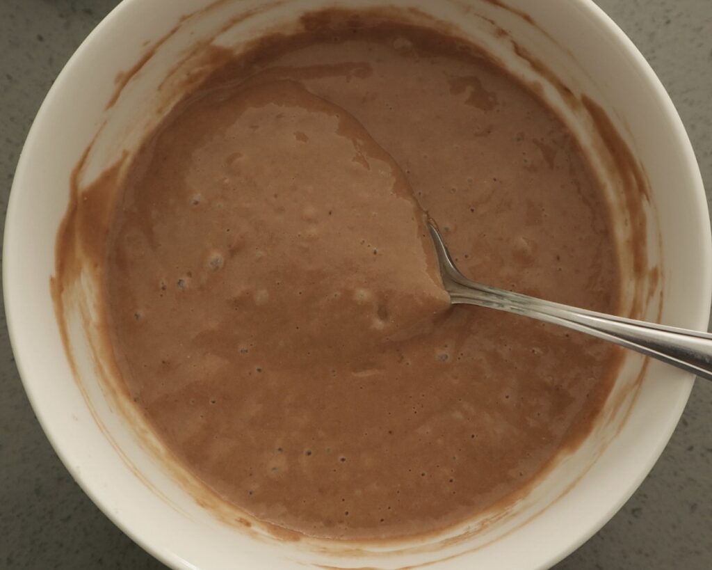 Chocolate protein pancake batter